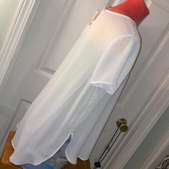 Cato White Embroidered Blouse NWT - Picture 10 of 12